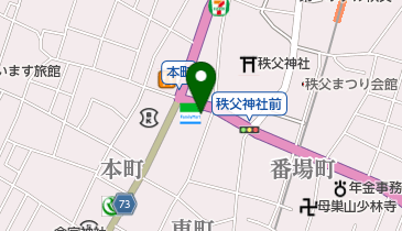 ピザーラ秩父店の地図画像