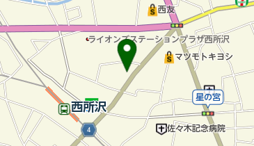 有限会社指田商会の地図画像
