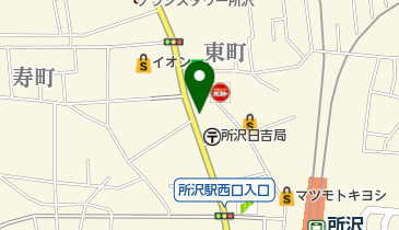 イーオン所沢校の地図画像