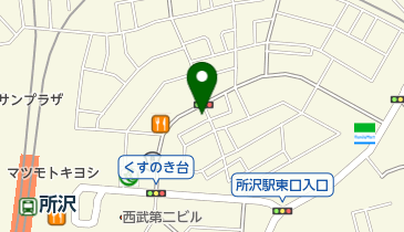 所沢美術研究所の地図画像