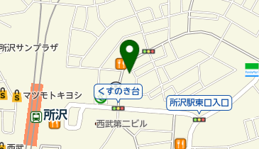 ハクビ京都きもの学院所沢校の地図画像