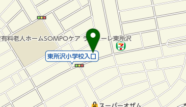 所沢市立 東所沢柳瀬児童クラブの地図画像