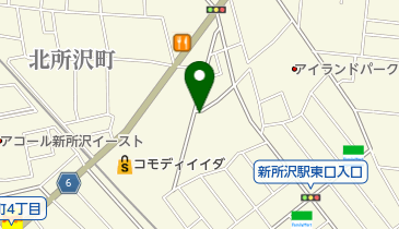 ピザーラ新所沢店の地図画像