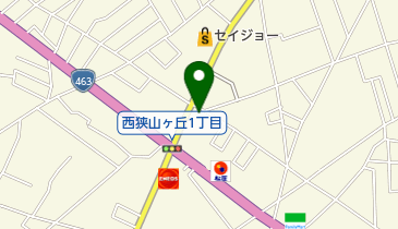 美容室ジャックアンドベティ狭山ヶ丘店の地図画像