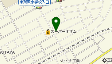 かねだい所沢店の地図画像