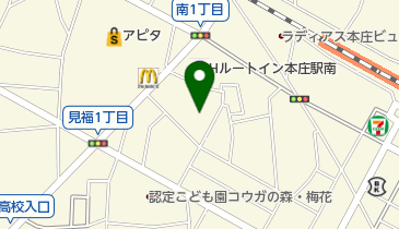 日本基督教団本庄旭教会の地図画像