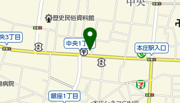 松本履物店の地図画像