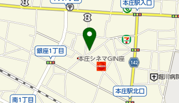 金剛亭の地図画像