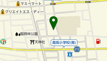 高坂どうぶつ病院の地図画像