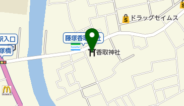 藤塚香取神社の地図画像