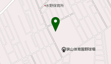 自動車振興会健康保険組合狭山体育園の地図画像