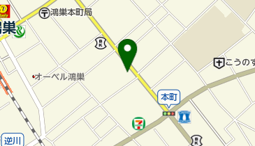 紅屋化粧品店の地図画像