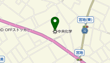 中央化学株式会社の地図画像