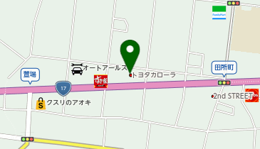 トヨタカローラ新埼玉株式会社深谷店の地図画像