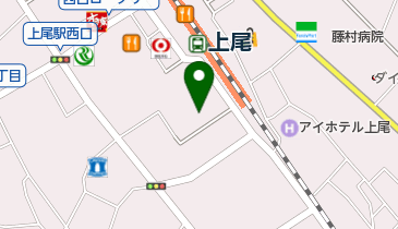ザ・クロックハウス上尾店の地図画像