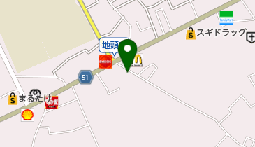 萬壽園中華料理店の地図画像