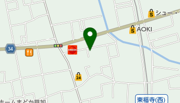 有限会社トミナガの地図画像