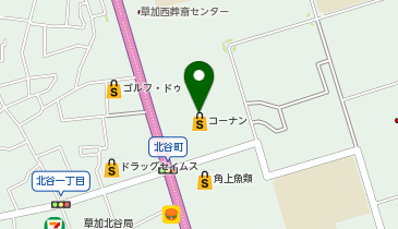 ジョーシン電機草加まつばら店の地図画像
