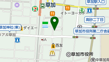 シェーン英会話草加校の地図画像