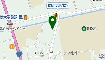 草加松原教会の地図画像
