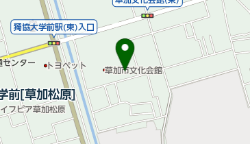草加市社会福祉協議会の地図画像