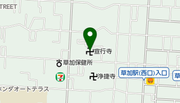 宣行寺の地図画像
