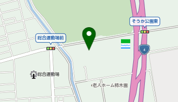 草加市社会福祉事業団 草加市総合福祉センターであいの森の地図画像