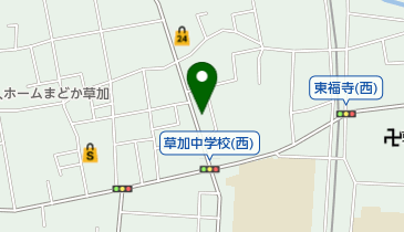 ピザーラ草加店の地図画像