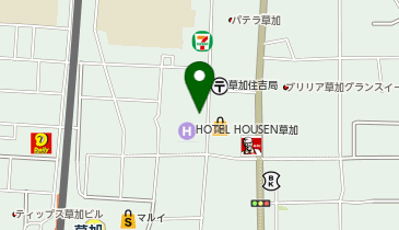 ザ・サンラウンジ草加店の地図画像
