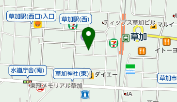 株式会社飯田産業草加営業所の地図画像