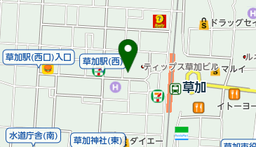 株式会社エイブル 草加西口店の地図画像