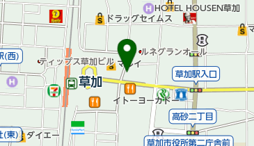 株式会社エイブル 草加東口店の地図画像