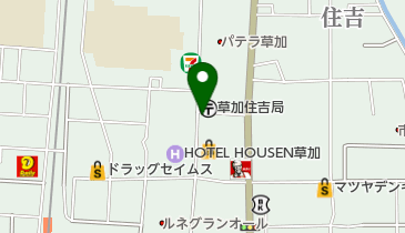 ブルーアンドレッド 草加店の地図画像