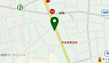 炭火焼肉味道苑草加店の地図画像