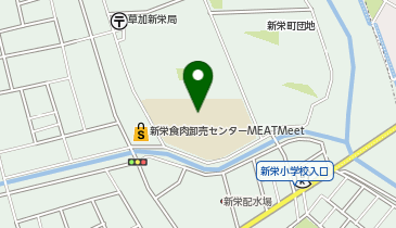 草加市役所 新栄児童センターの地図画像