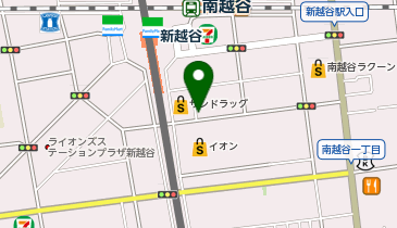 カギの救急車越谷店の地図画像