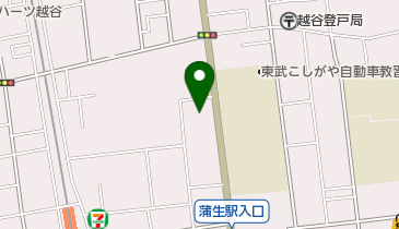 越谷市 蒲生交流館の地図画像