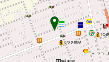 越谷市 千間台記念会館の地図画像