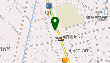 越谷市 南部交流館の地図画像