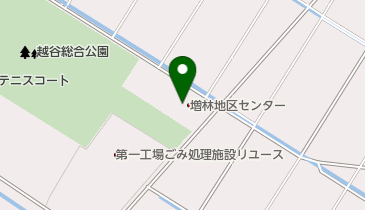 越谷市 増林地区センター・公民館の地図画像