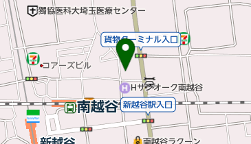 御嶽教越谷教会の地図画像