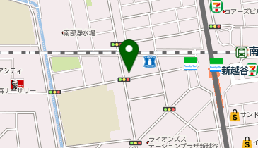 ザ・サンラウンジ新越谷店の地図画像