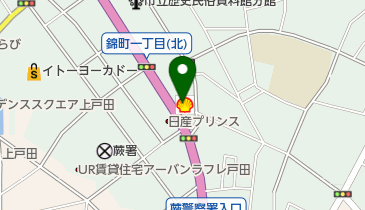 ヤマヒロ株式会社セルフ蕨SSの地図画像