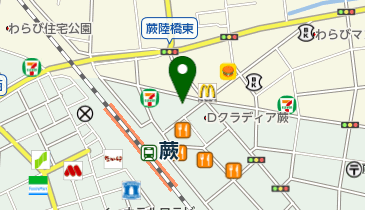 イングリッシュクラブ わらび校の地図画像