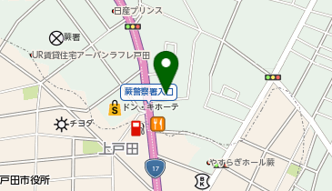 トヨタカローラ埼玉株式会社 わらび店の地図画像