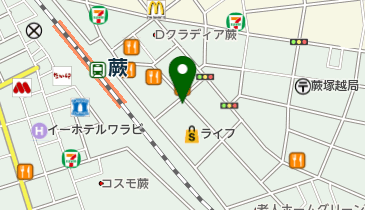 SARA 蕨東口店の地図画像