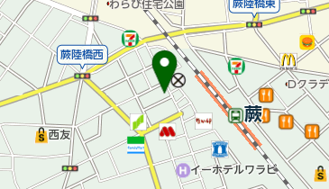 美容室CHARAの地図画像