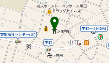 氷川神社社務所の地図画像