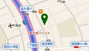奥墨燃料店の地図画像
