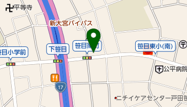 ヘアーサロン、はぎわらの地図画像